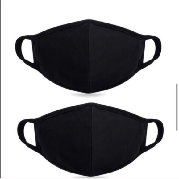 Accessories - New- Made in USA Black Unisex Mask-Washable